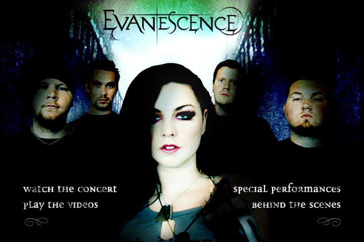 Evanescence DVD Menu