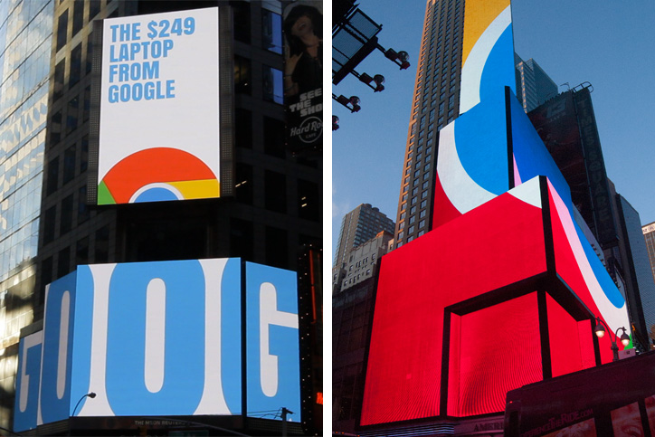 Google Chromebook Times Square